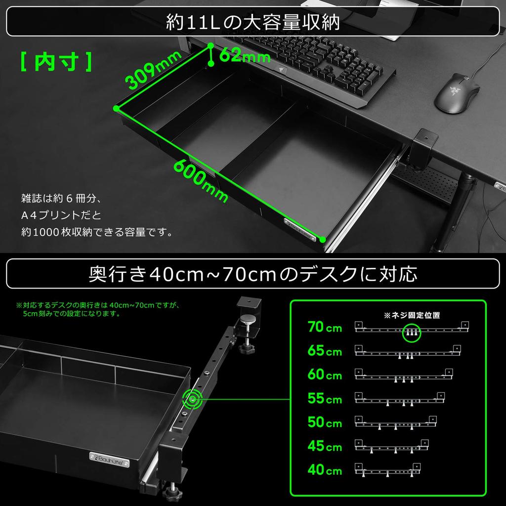 Bauhutte Большой ящик 11 л Черный BHP-H60-BK