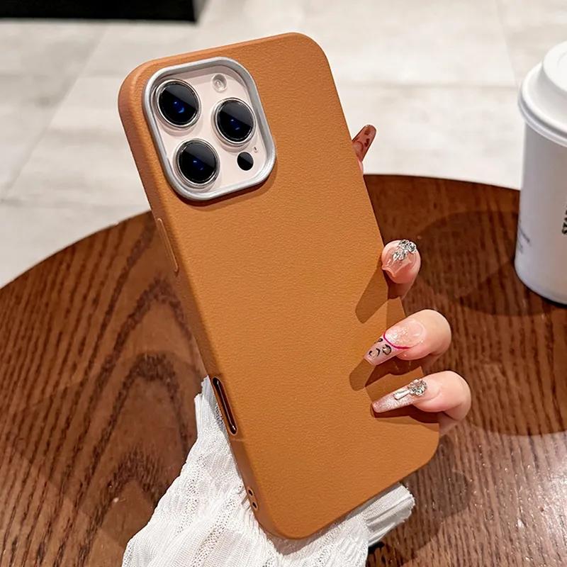 Роскошный чехол из матовой кожи для Xiaomi Redmi Note 14 13 12 12S 11 11S 10S Pro Plus Redmi 14c 13c 12c 4G 5G Ударопрочный чехол