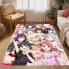 Girl Power Celebration Floor Mat Suitable for Outdoor Dining Room Kitchen Playrooms Anti-slip Rug Anime Office Decor Gift for Festivals