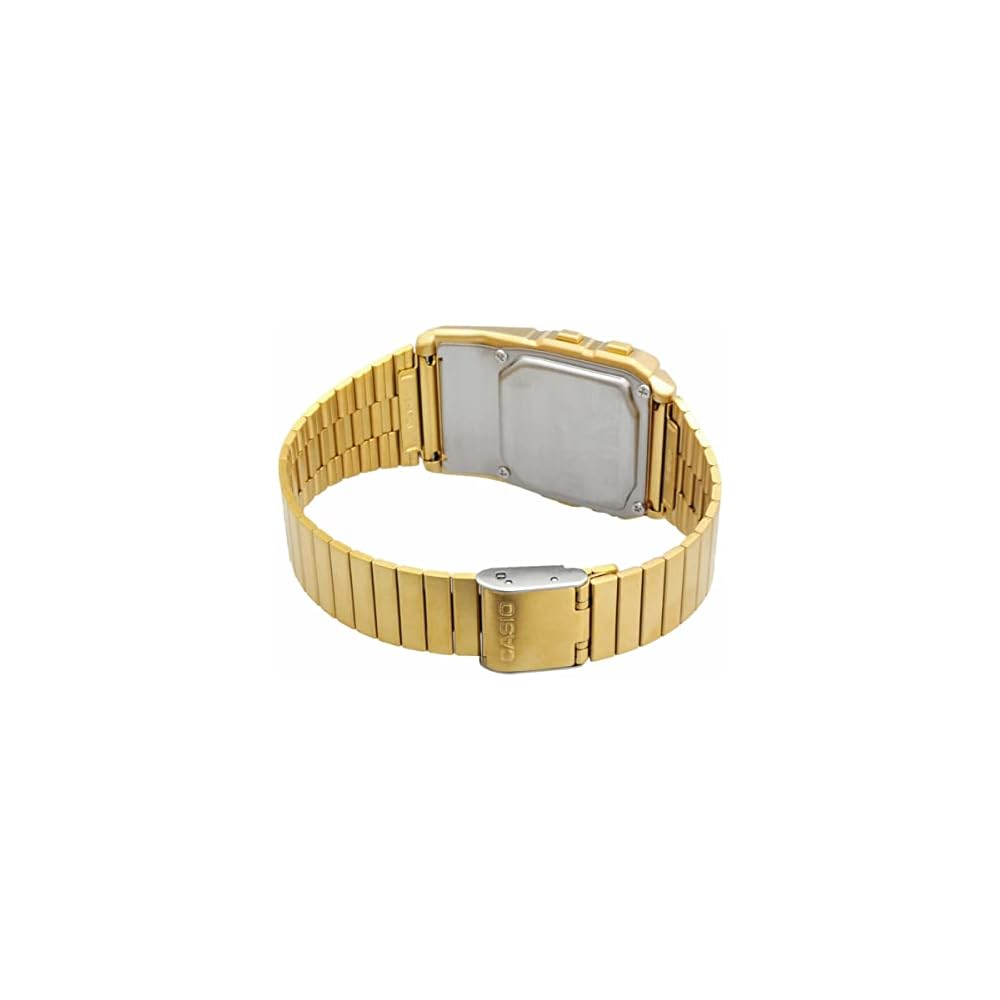 Casio Data Bank DBC-611G-1 Digital Watch Men's Gold Black Stainless Steel