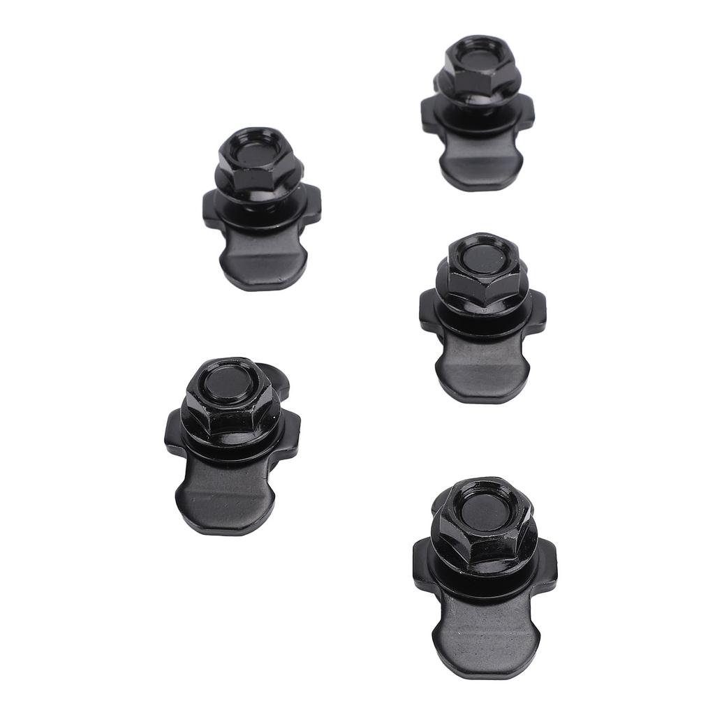 5pcs L Track Double Lug Threaded Stud Nut Fitting M10x20mm for Truck Bed Trailer Control Pickup RV ATV