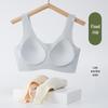 Бесшовный беспроводной спортивный бюстгальтер для женщин: Полная поддержка, Сборка чашек, Красивая спинка, Визуальное уменьшение объема груди
