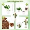 Moss Pole Plastic Plant Stand Indoor Climbing Plants Tutors Pot Moss Stick For Plants Growth Garden Support Accessories