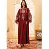 Magic Queen Middle East Women's Clothing Embroider Rope Embroidery Pullover Dubai Tourism Dress Arab Robe Dresses
