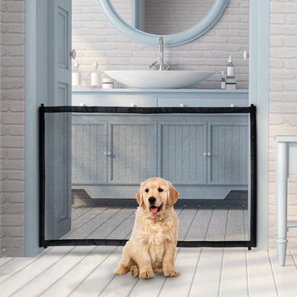 Dog Blocking Door Net Portable Folding Pet Isolation Barrier Safety Fence Access