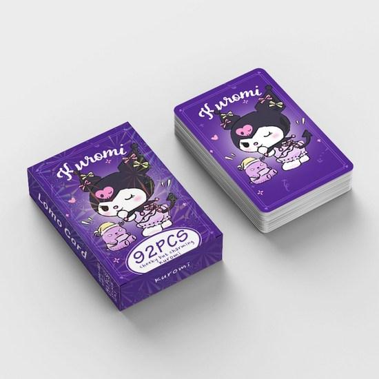 Sanrio фотокарточки товары ЛОМО иллюстрации фотокарточки 60шт + мини наклейки 32шт, Kuromi, 1 шт