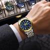 Men's Waterproof Luminous Dual Calendar Watch, Fashionable Quartz Watch Weekly Calendar Display Festival Gift Men's Exquisite Gift Watch