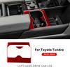 Для Toyota Tundra   2024 Настоящий Мягкий Углепластик Накладка-стикер на Рамку Подстаканника Автомобиля Внутренняя Отделка Аксессуары для Леворульных