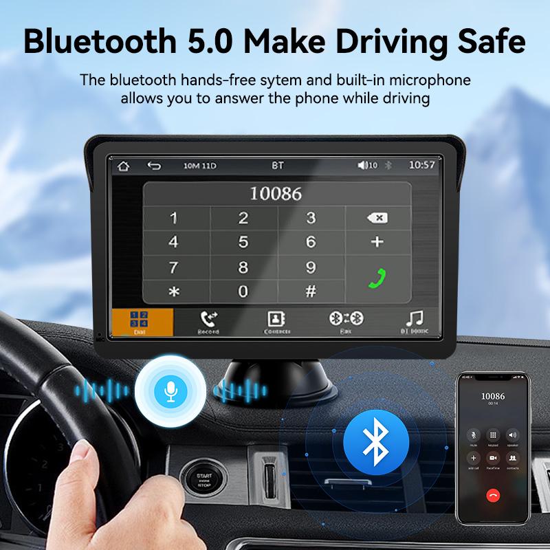 VENBES 7 Inch Carplay Android Auto Universal Car Radio Multimedia Video Player Touch Screen