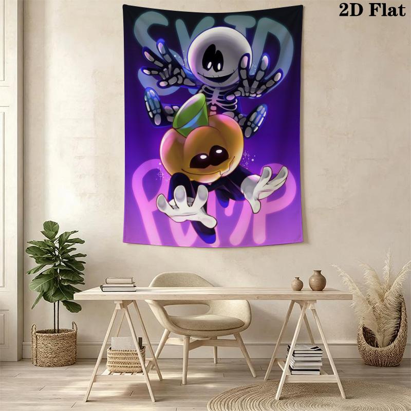 Spooky Month Pattern Home Decor Tapestry, Wall Hanging, Decorative RV Wall Cloth.NGT0928427