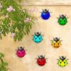 Bedroom Metal Lady Bug Wall Decor Living Room Art Craft Sculptures Portable Garden Backyard