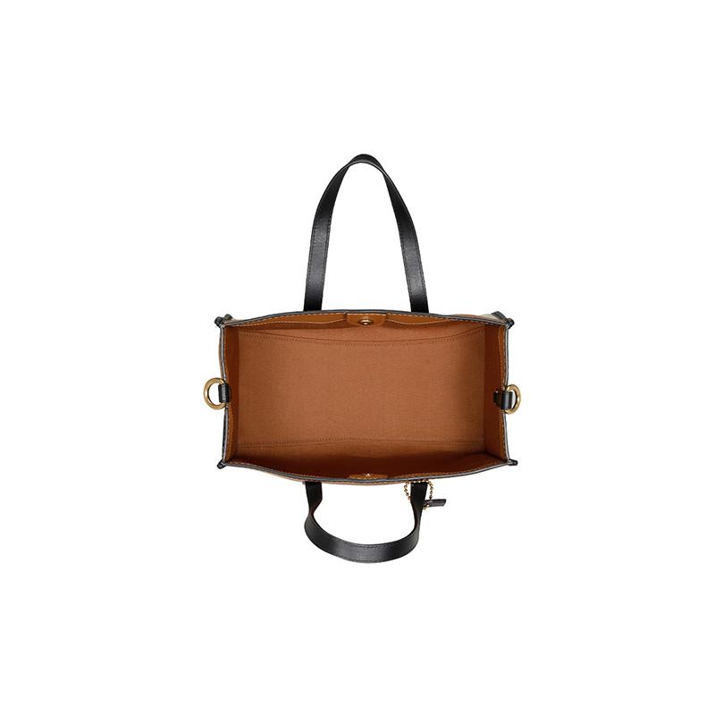 Coach Сумка Field 30 горизонтальная цветовые блоки значок украшение холст и кожа Сумка-тоут Сумка-тоут сумка для покупок на плечо через плечо большого размера женская