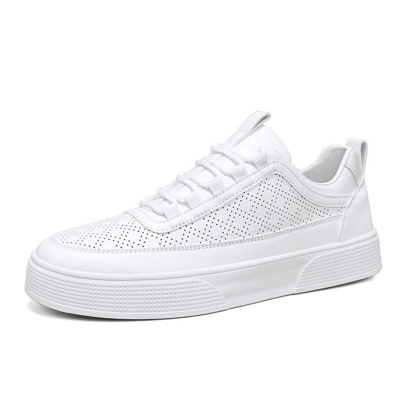 Fashion Sports Men's Shoes New Spring Casual Breathable Men's Versatile White Shoes Non-slip Trend Thick Baseplate Shoes