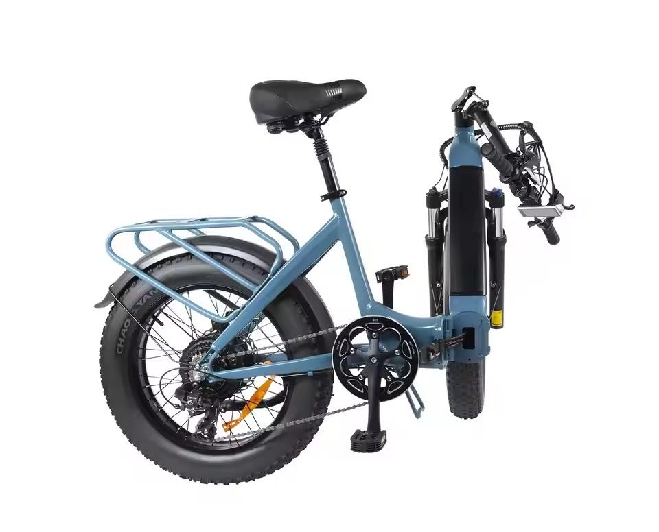DYU FF500 Foldable Electric Bike 48V 13.5Ah Battery, 500W Motor, 20*4.0 Inch Tires, Range 78km E-Bike