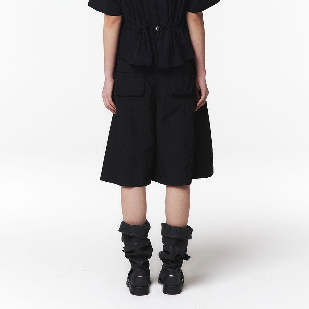 OFFROAD Women'S Half-Length Double-Pleated Pants (Black)_5L41713