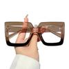 Retro Anti-Blue Light Glasses Transparent Plain Glasses Ins Square Eyeglasses  Party Props