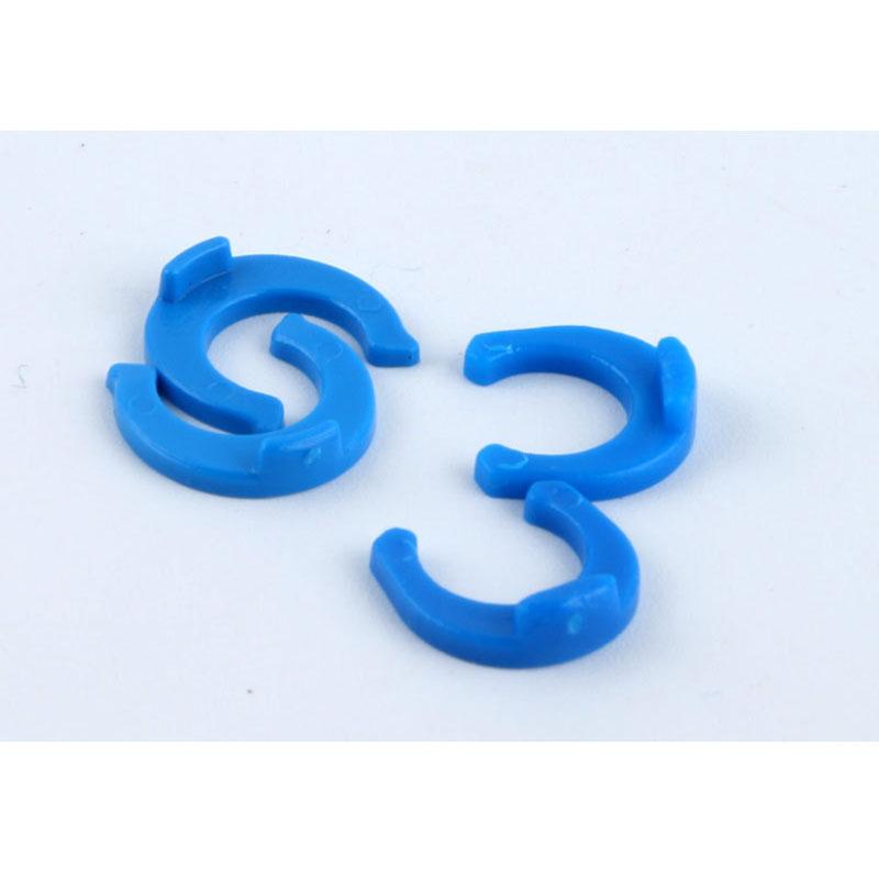 100 шт. 1/4" 3/8" OD труба PE фитинг для труб синий зажим C-образное кольцо шланг быстроразъемный соединитель аквариум RO фильтр для воды система обратного осмоса