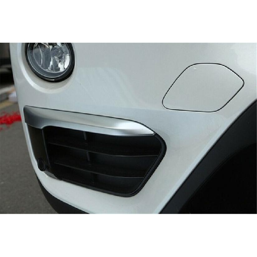 Silver Abs Front Fog Light Lamp Strip Cover For Bmw X1 F48 2016- Accessories