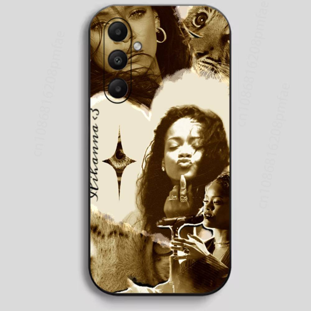 BADgalriri R-Robyn R-Rihanna Fenty Чехол для телефона Samsung Galaxy A13,21s,22,31,32,40,52,71,A91 Мягкий черный корпус