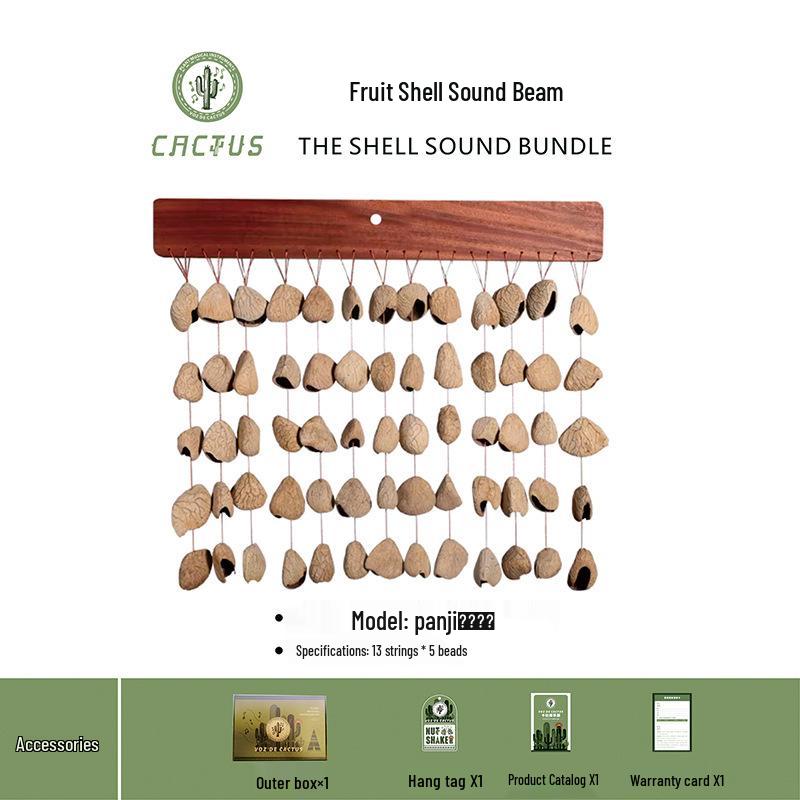 Vanmu Hand-Extendable Fruit Shell Wind Chime & Bell