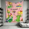 Bibi Blocksberg Wall Tapestry Aesthetic Wall Hanging Printed Fabric Blanket Decorative Tapestries for Bedroom Living Room Home Decor