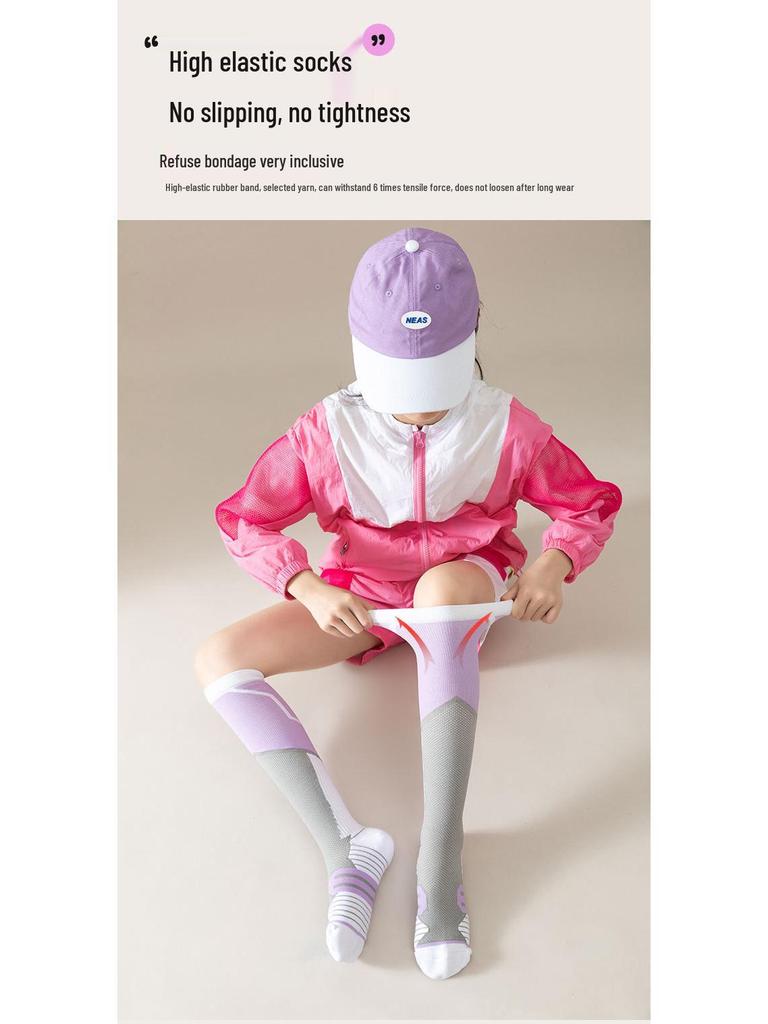 Meikes Youth Compression Calf Socks: Fashionable, Stylish, and Comfortable for Running and Sports