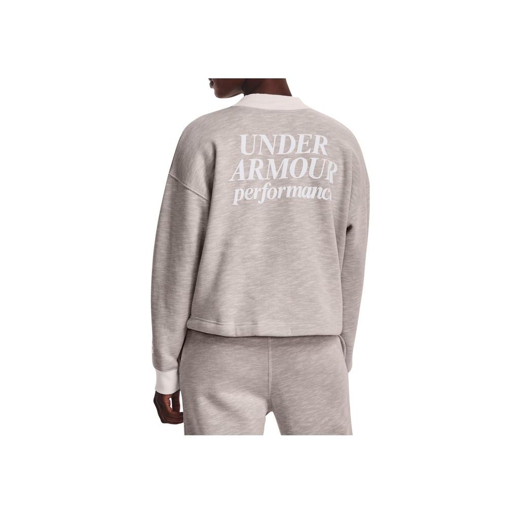 Under Armour Толстовка-свитшот с цветным принтом в виде букв, женская толстовка серая 1374108-100