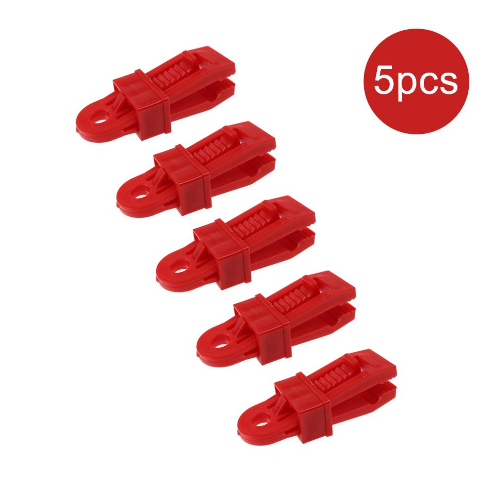 5 шт. Зажим для брезента Зажим для тента палатки Фиксация брезента Регулируемый размер Для активного отдыха Кемпинга Пешего туризма Крючок Крепление Ремень Пряжка