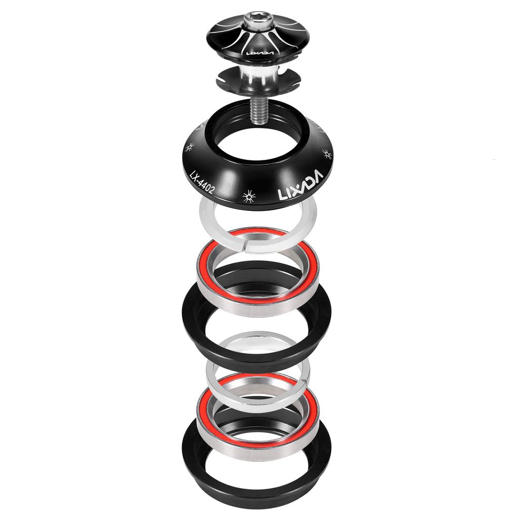 Lixada 44-44mm Bike Headset CNC High Precision Machining Aluminum Alloy Bike Headset Heavy Duty