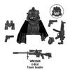WM6168 MOC Игровые Военные Солдаты Тяжеловооруженные Оружие Аксессуары Строительные Блоки Конструктор Фигурки Действия Креативные Декоративные Игрушки