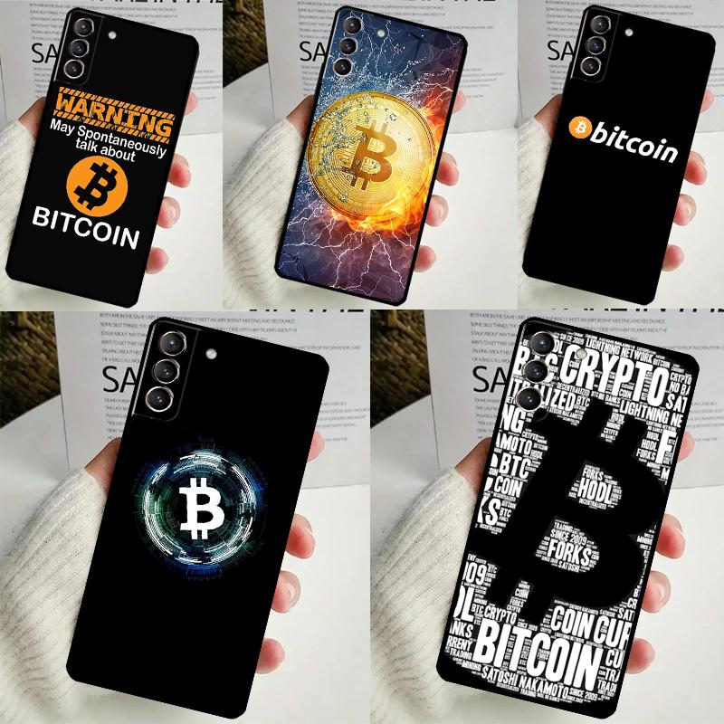 Чехол Bitcoin BTC для Samsung Galaxy S24 S23 S22 Ultra Note 10 Plus Note 20 S9 S10 S20 S21 FE задняя крышка