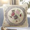 Квадратная наволочка, модная вышивка, мягкая текстура, квадратная наволочка 45x45 см, квадратная наволочка с цветочным узором, украшение для дивана