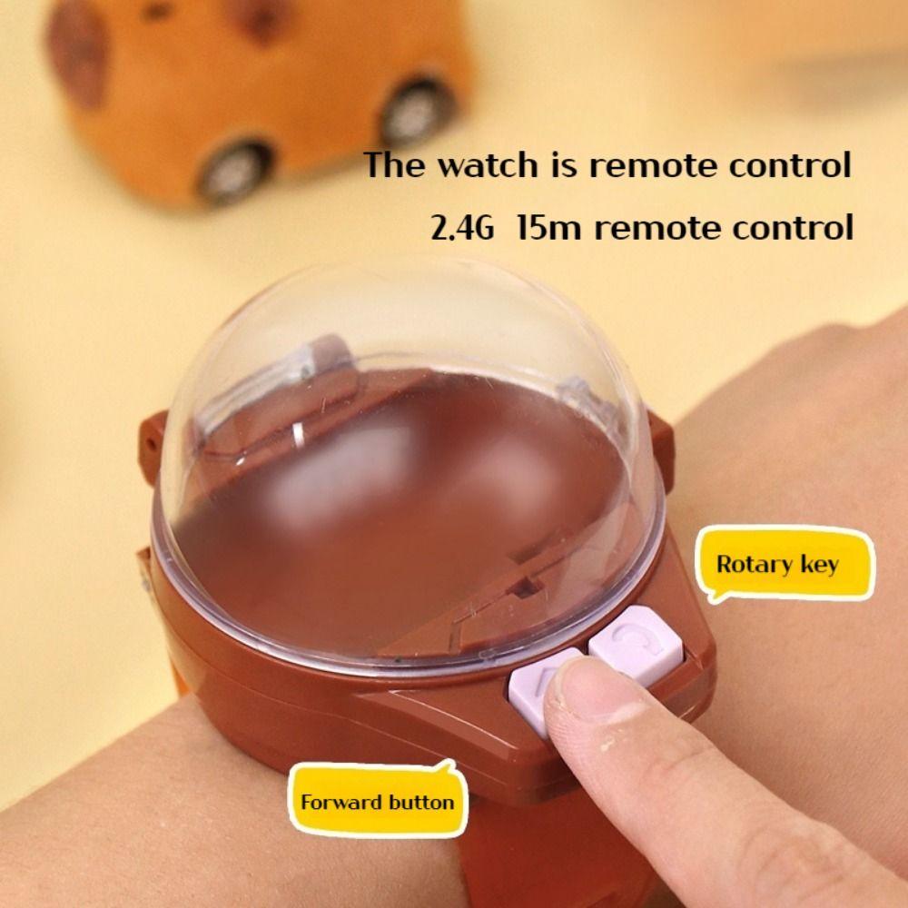 USB Charging Kapibala Watch Electric Toy 3D Cartoon Rabbit Racing Toys for Children/Student Gift