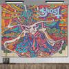 GHOST Satanic Panic Posters Wall Hanging Tapestry Funny Meme Tapestrys Bedroom Decoration Aesthetic Band Tapestries Macrame
