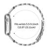 Ремешок для Apple Watch Series 10 Ultra 9 8 7 SE 6 5 4 3 2 1 46 мм 49 мм 45 мм 44 мм 42 мм Серебристый из нержавеющей стали трехрядный
