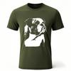 Workout Unisex Oneck t shirt Graphic Black And White Dog Portrait Design Everyday Boys Teeshirt summer cotton teeshirt Unisex