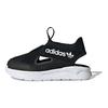 adidas 360 Sandals J Black White 2021 Детские кроссовки Core-Black Cloud-White FX4946