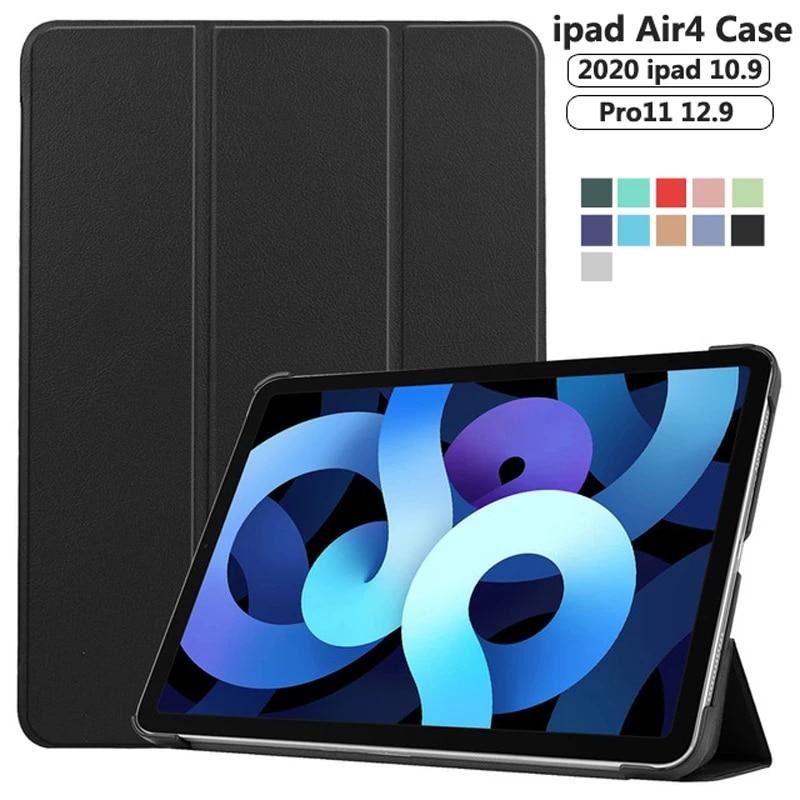 Чехол из искусственной кожи для iPad Pro 12,9 11 2021 2020, умный чехол для iPad 10,2 7/8/9 поколения Mini 6 5 Air 4 3 2 1 iPad 2017