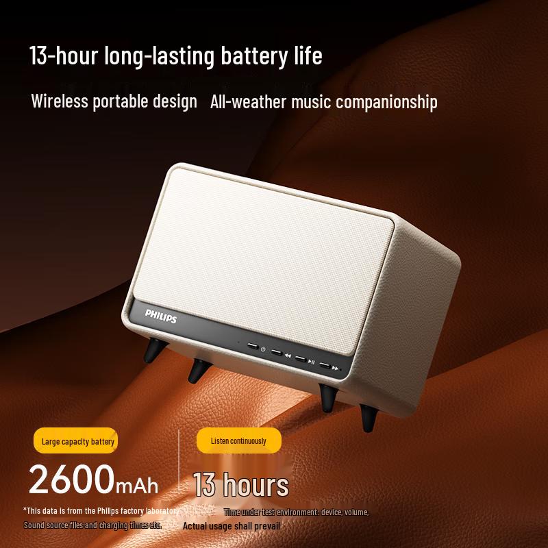 Philips TAS6500 Retro Bluetooth Desktop Speaker