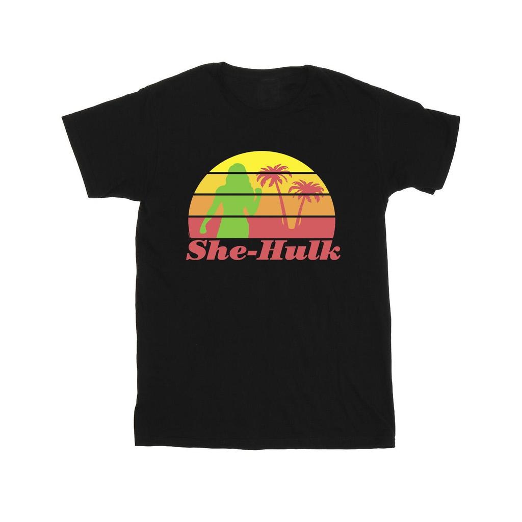 Marvel Mens She-Hulk: Attorney At Law Sunset Flex T-Shirt