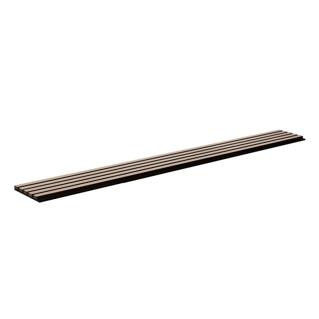 Wood Slat Acoustic Panels 7.9 x 94.5 inch for Modern Wall Decor Silver Wood