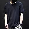 Мужская летняя футболка, однотонная, из ледяного шелка, тонкая сетка, быстросохнущая, средней длины, с круглым вырезом, с короткими рукавами, мягкий дышащий пуловер, спортивный повседневный