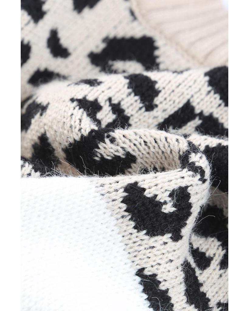 Azura Exchange Свитер с длинными рукавами в стиле колор-блок