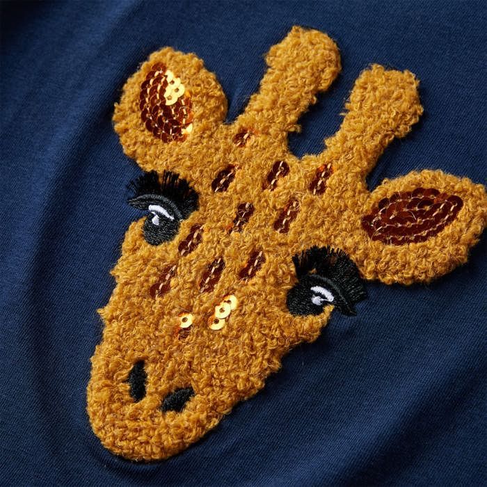 Kids' Long-sleeved T-shirt Navy Blue 92/104/116/128/140