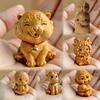 Wooden Chinese Zodiac DIY Handmade Carved Ornaments Animals For Necklace Keychains Pendants Jewelry Accessories