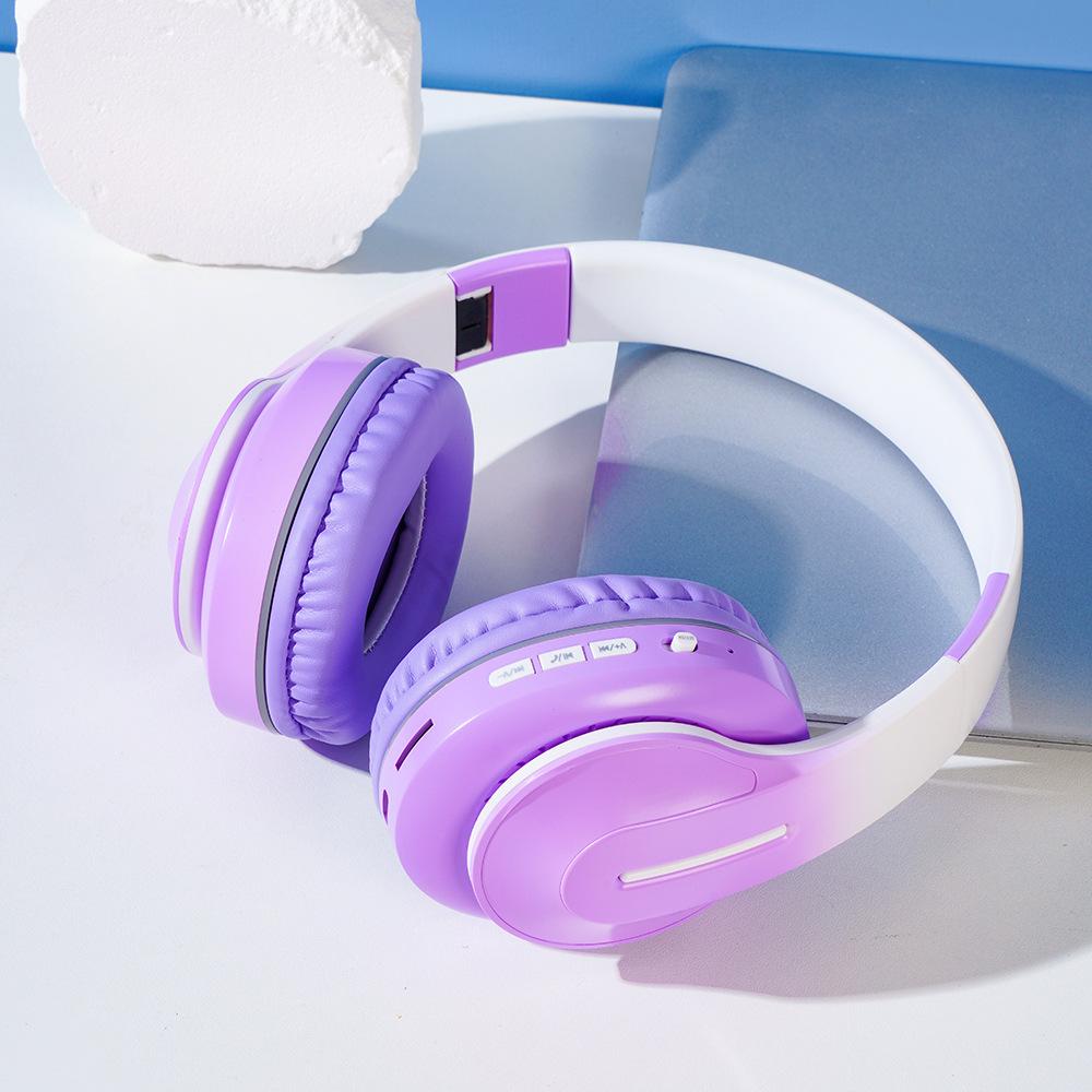 Игровая игра складная выдвижная гарнитура градиентного цвета модная новая беспроводная гарнитура Bluetooth-гарнитура