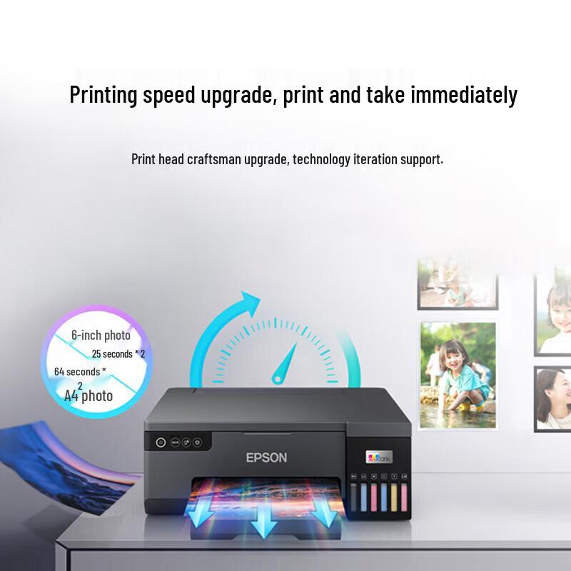 Фотопринтер Epson L8058 с 6 цветами и встроенными емкостями для чернил, штекер CN (адаптер в комплекте)