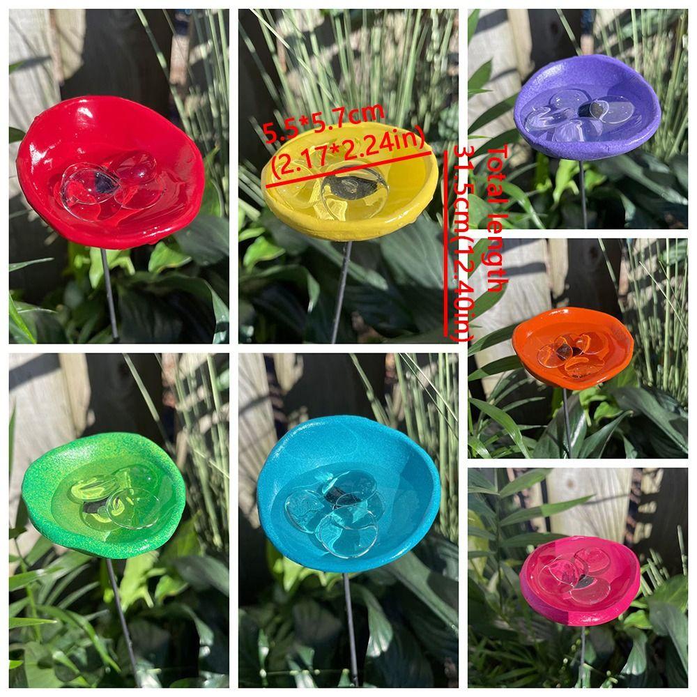 Metal Flower Bee Watering Station Water Dispenser Bird Feeding Cup Beekeeping Tools