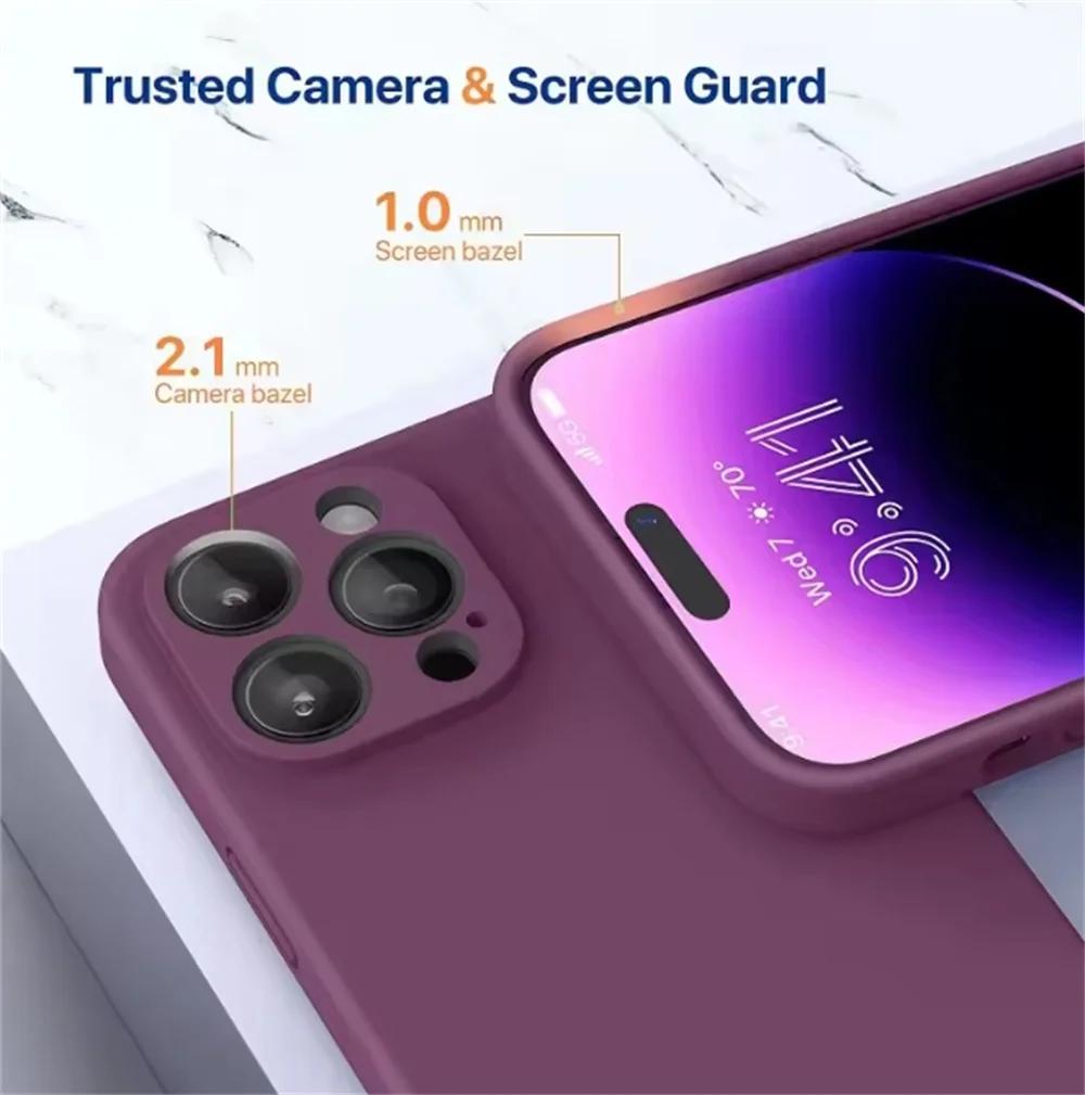 Красный Для Для iPhone 16 Pro Чехол Для iPhone 11 12 13 14 1 Pro Max 12 Mini 7 8 X XS XR Чехол Coque Funda Силиконовый Мягкий ТПУ Задняя Крышка