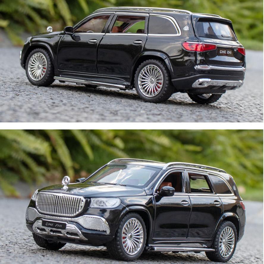 Масштаб 1/24 Benz Maybach Gls600, модель автомобиля из сплава, детская игрушечная машина, подарочные украшения, имитация внедорожника, модель автомобиля, коллекция для мальчиков
